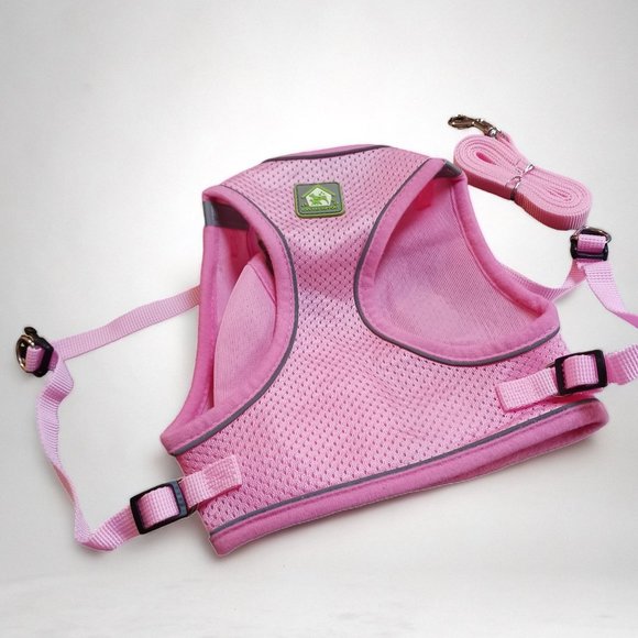 Small Breed Pink Dog Harness and Leash Size XL - Picture 2 of 6